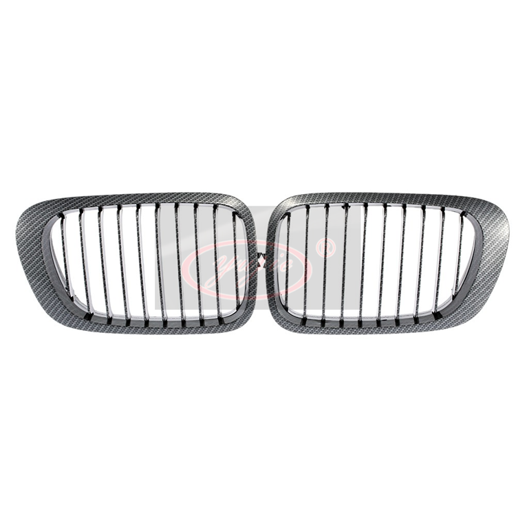 BMW E46 two old carbon grain grille