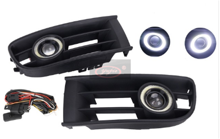 Polo convex mirror fog lights grille kit